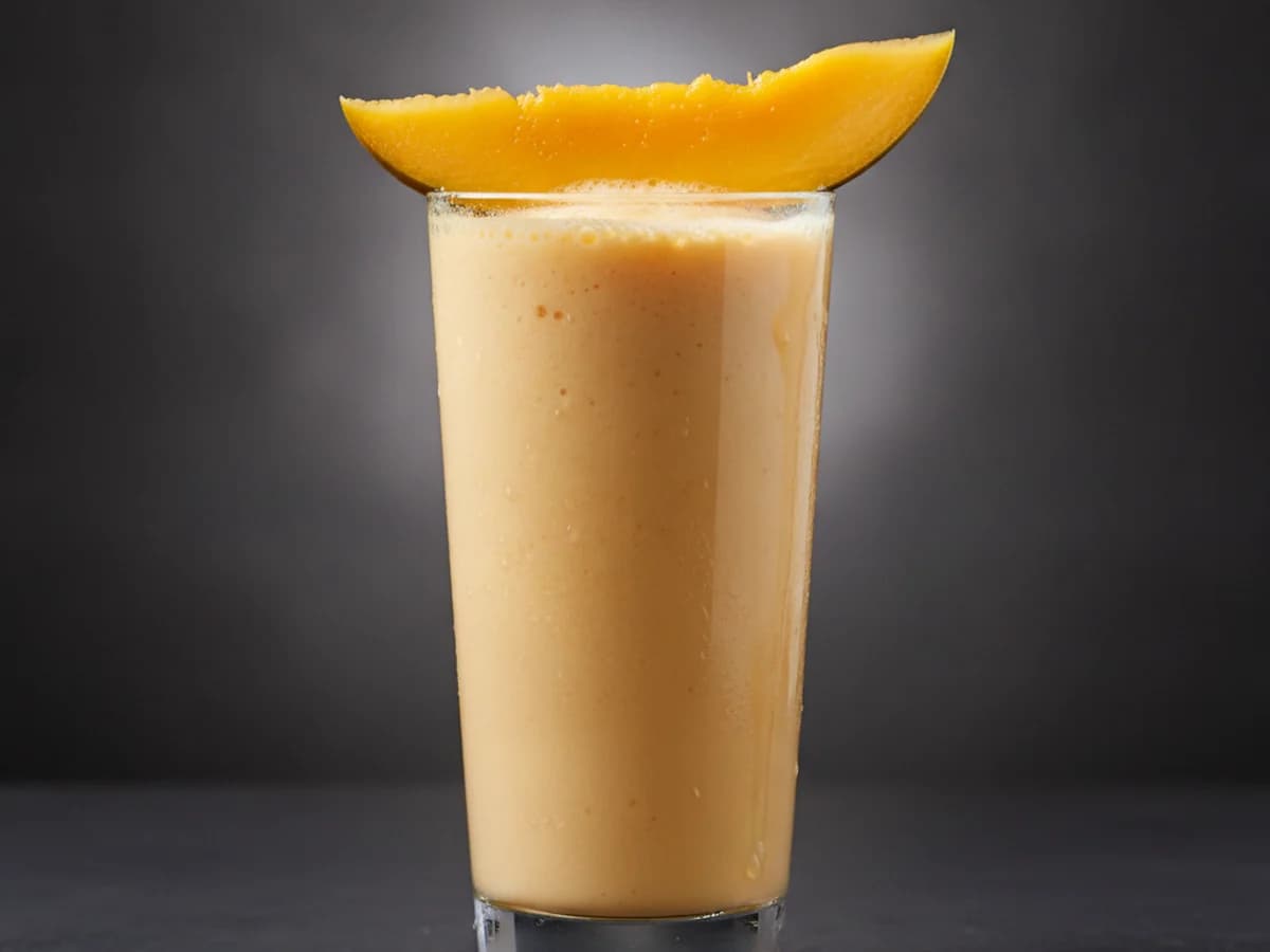 Mango Lassi — served at ABY's Biryani, Leeds