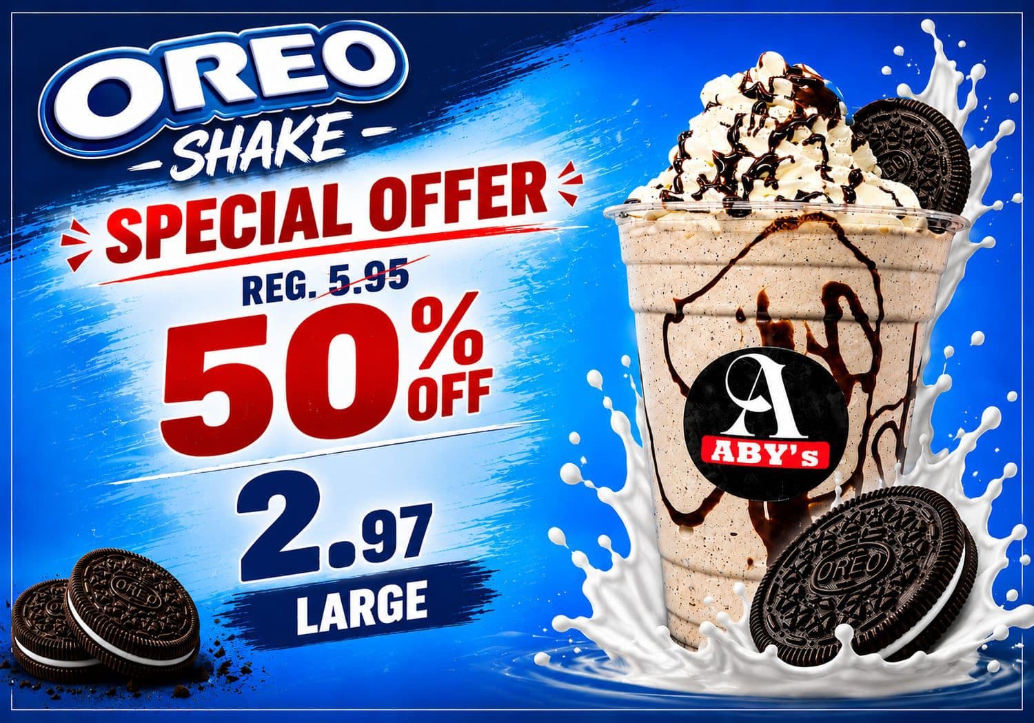 Oreo Shake — 50% OFF at ABY's Biryani